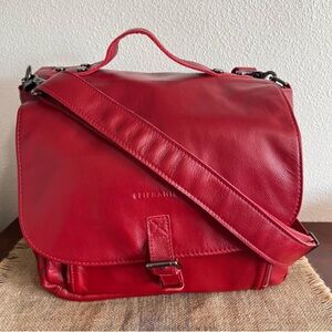 Epiphanie Red Leather Catania Camera Bag